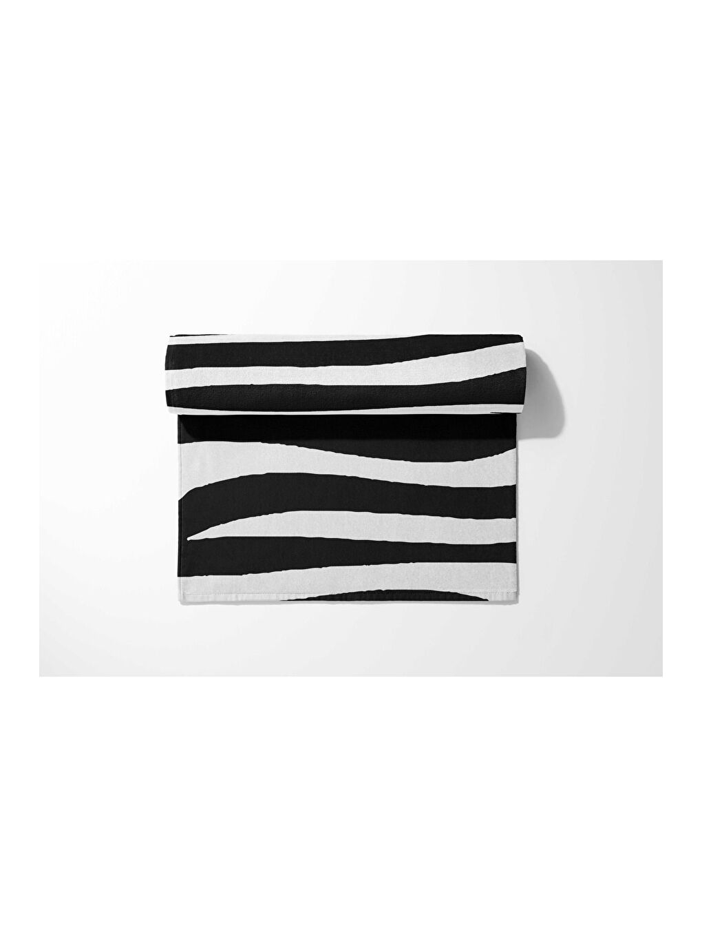 Siyah Zebra Desen  Dijital Baskılı  Plaj Havlusu 75x150-4