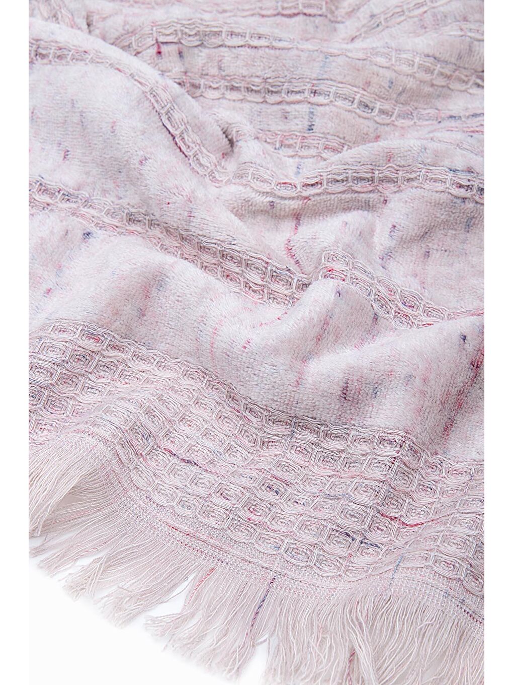 Pembe Maia 2'li El Yüz Havlusu Seti Organik Pamuk Pudra-3