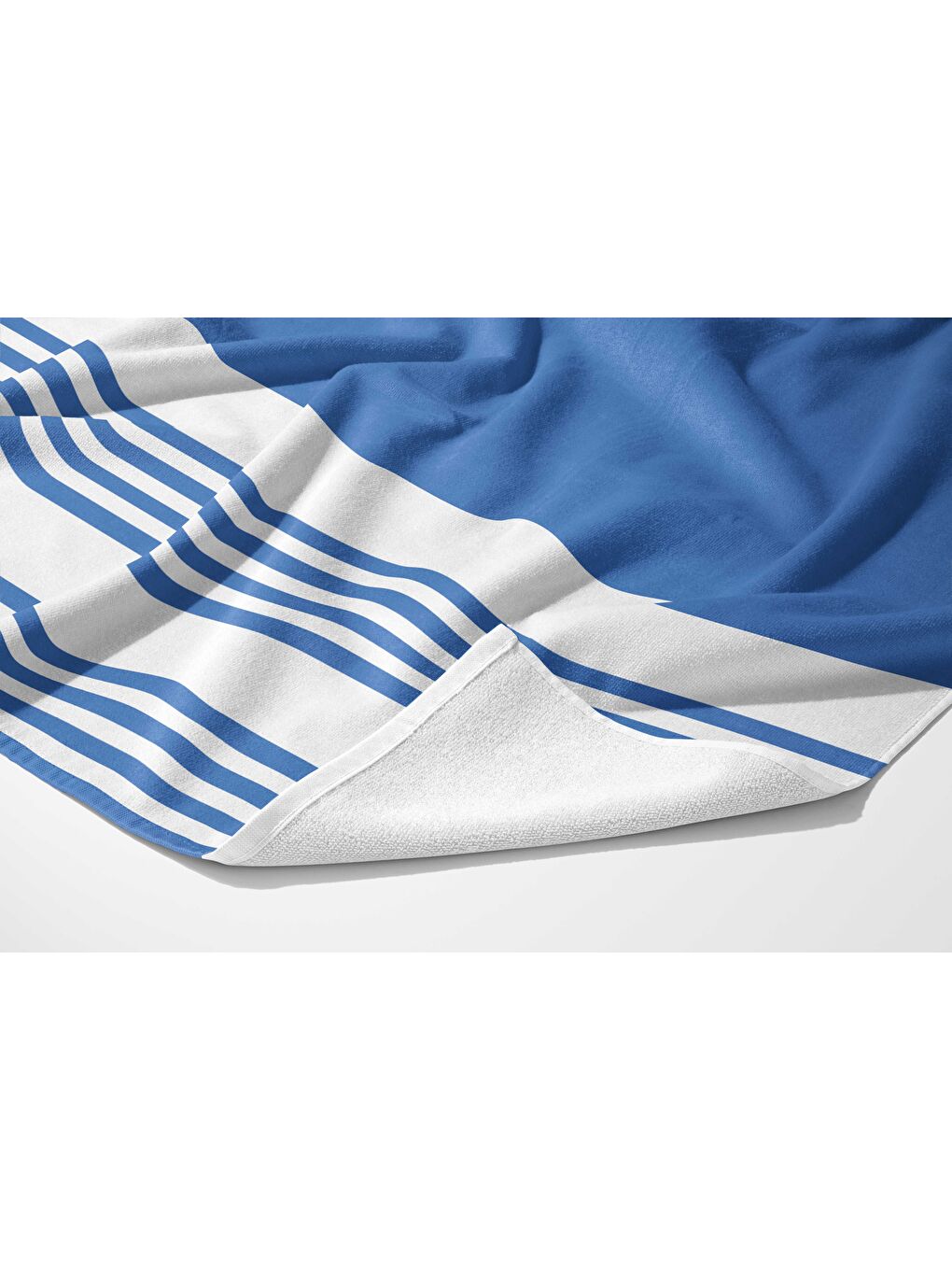 Mavi Gemi Desen Dijital Baskılı  Plaj Havlusu 75x150-3