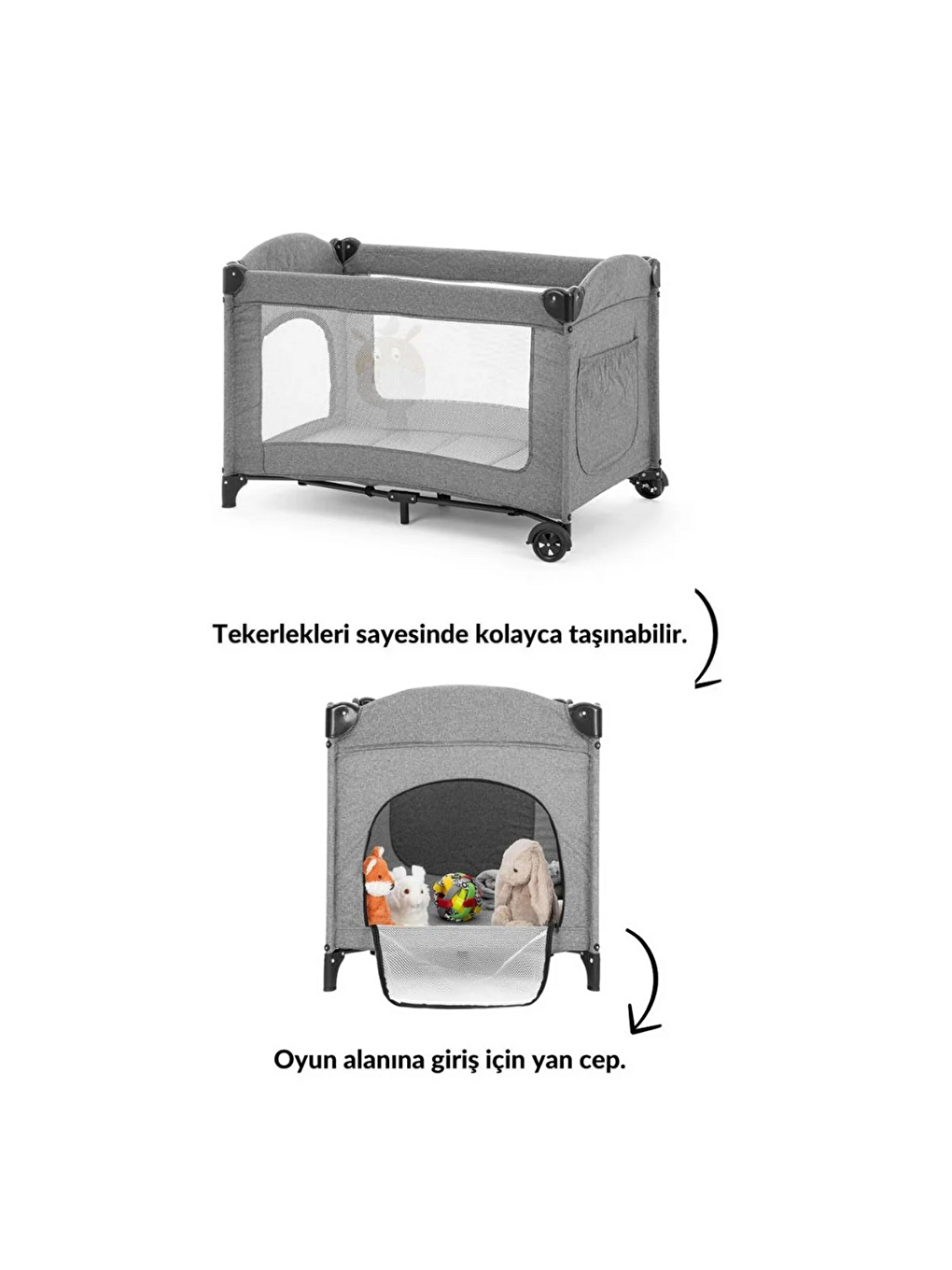 Oyun Parkı Gri 70x110cm-3