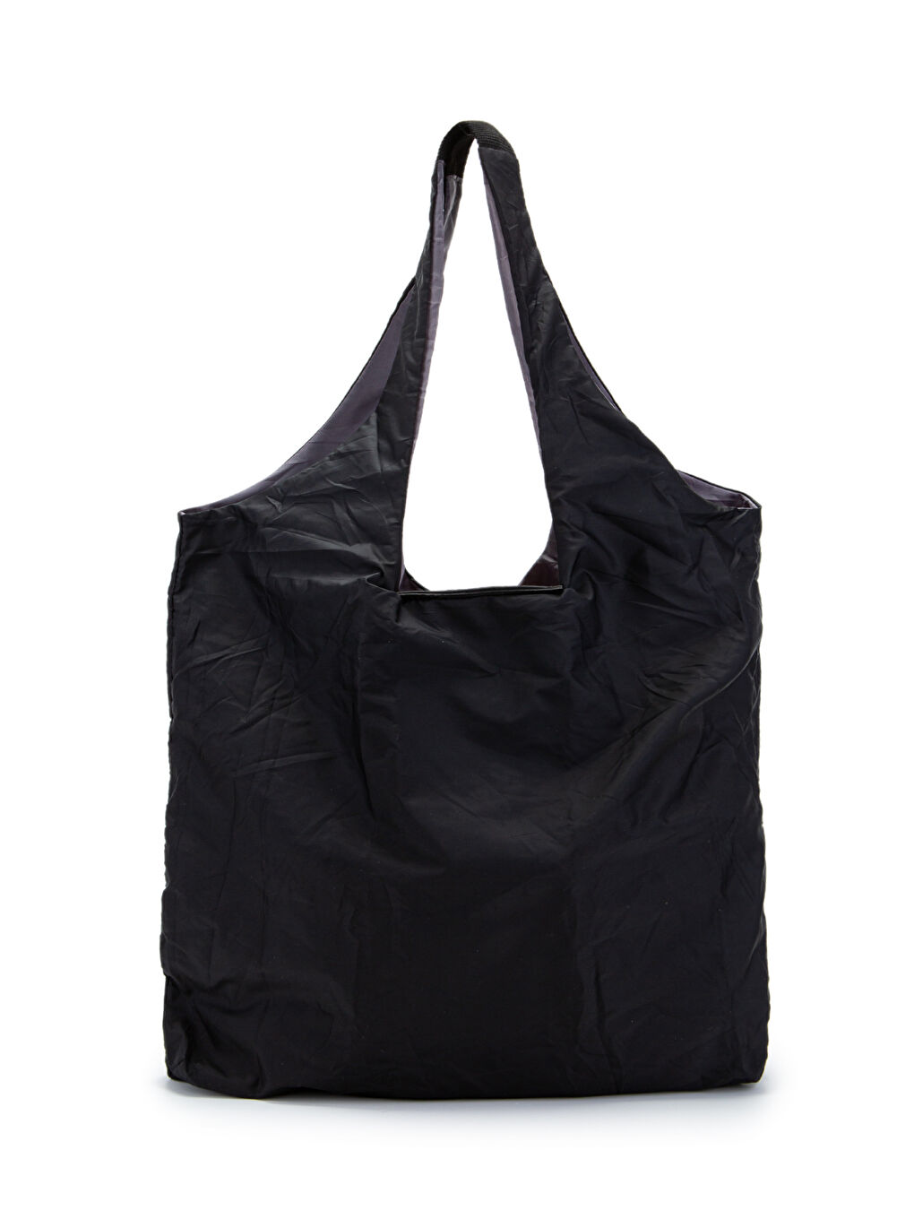 Açılabilen Anahtarlık Paraşüt Kumaş Alışveriş Kol Çantası Joan Klinkır Siyah