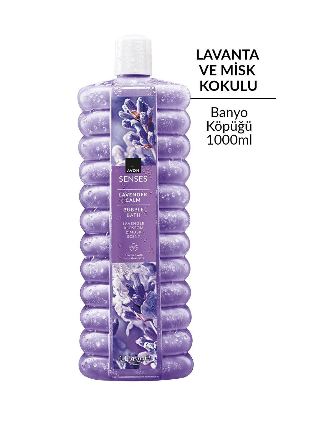Senses Lavender Calm Lavanta Kokulu Banyo Köpüğü 1 Lt. Üçlü Set-1