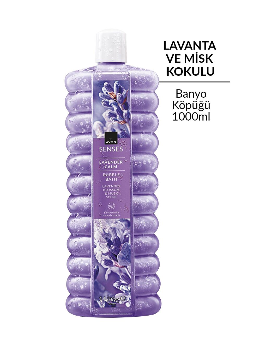 Senses Lavender Calm Lavanta Kokulu Banyo Köpüğü 1 Lt. İkili Set-1