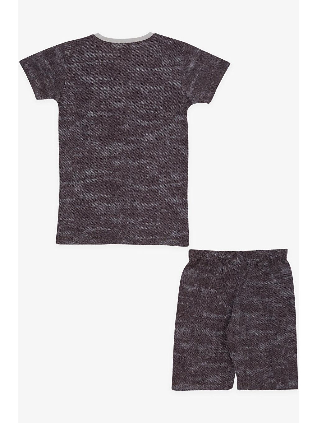 Erkek Çocuk Pijama Takımı Desenli Kahverengi (4-8 Yaş)-1