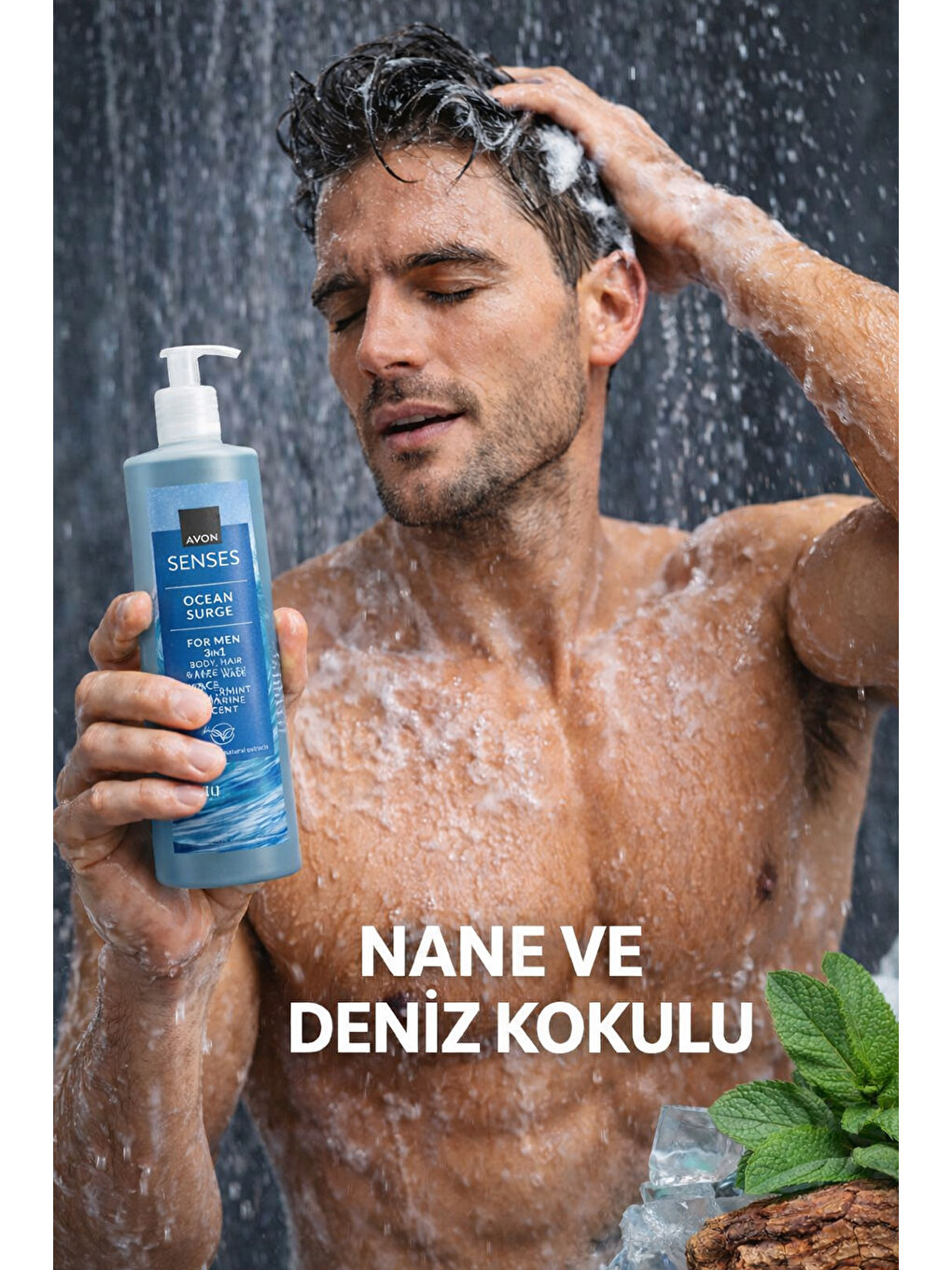 Senses Ocean Surge Nane ve Deniz Kokulu Saç ve Vücut için Erkek Duş Jeli 720 Ml.-2