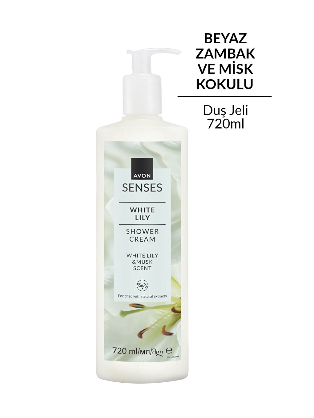 Senses White Lily Beyaz Zambak Kokulu Duş Jeli 720 Ml. İkili Set-1