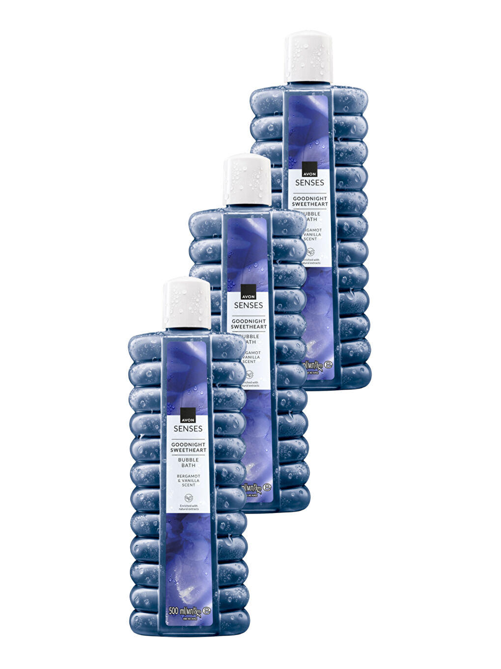 Senses Goodnight Sweetheart Bergamot ve Vanilya Kokulu Banyo Köpüğü 500 Ml. Üçlü Set