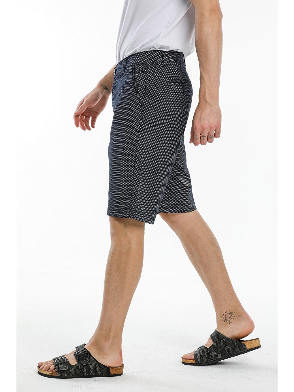 ROY Erkek Kargo Şort Lacivert-1