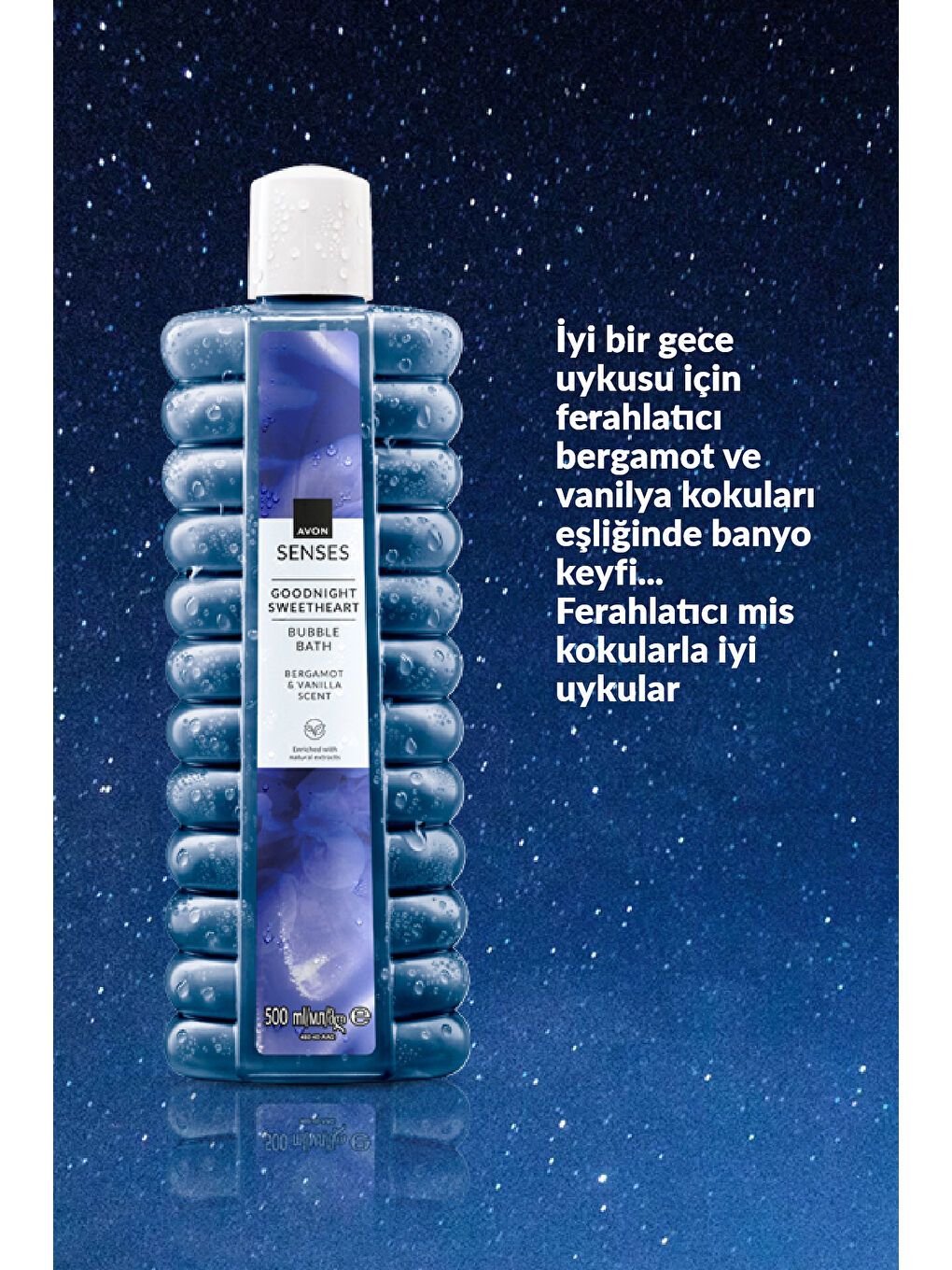 Senses Goodnight Sweetheart Bergamot ve Vanilya Kokulu Banyo Köpüğü 500 Ml. Üçlü Set-3