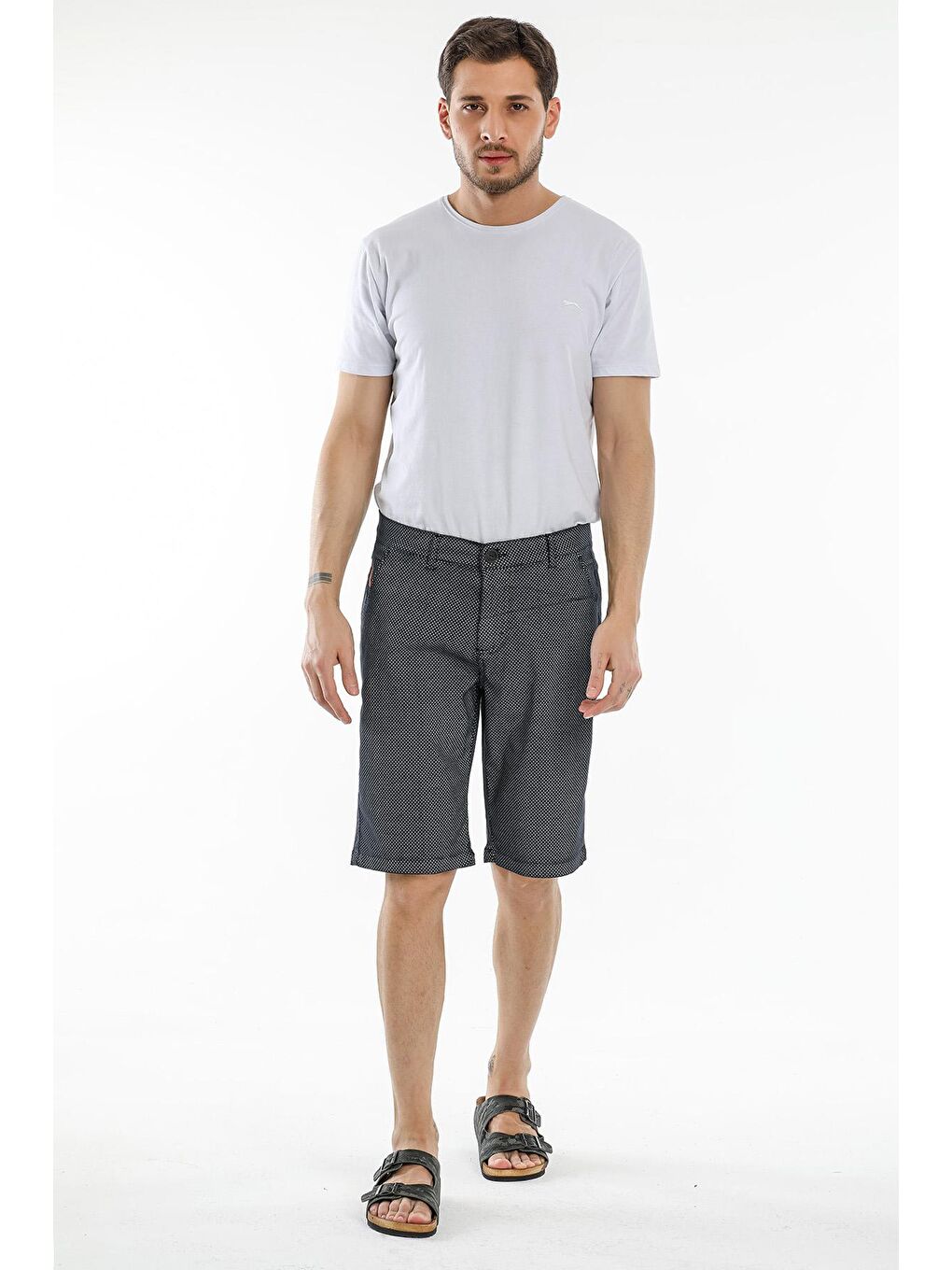 ROY Erkek Kargo Şort Lacivert-4