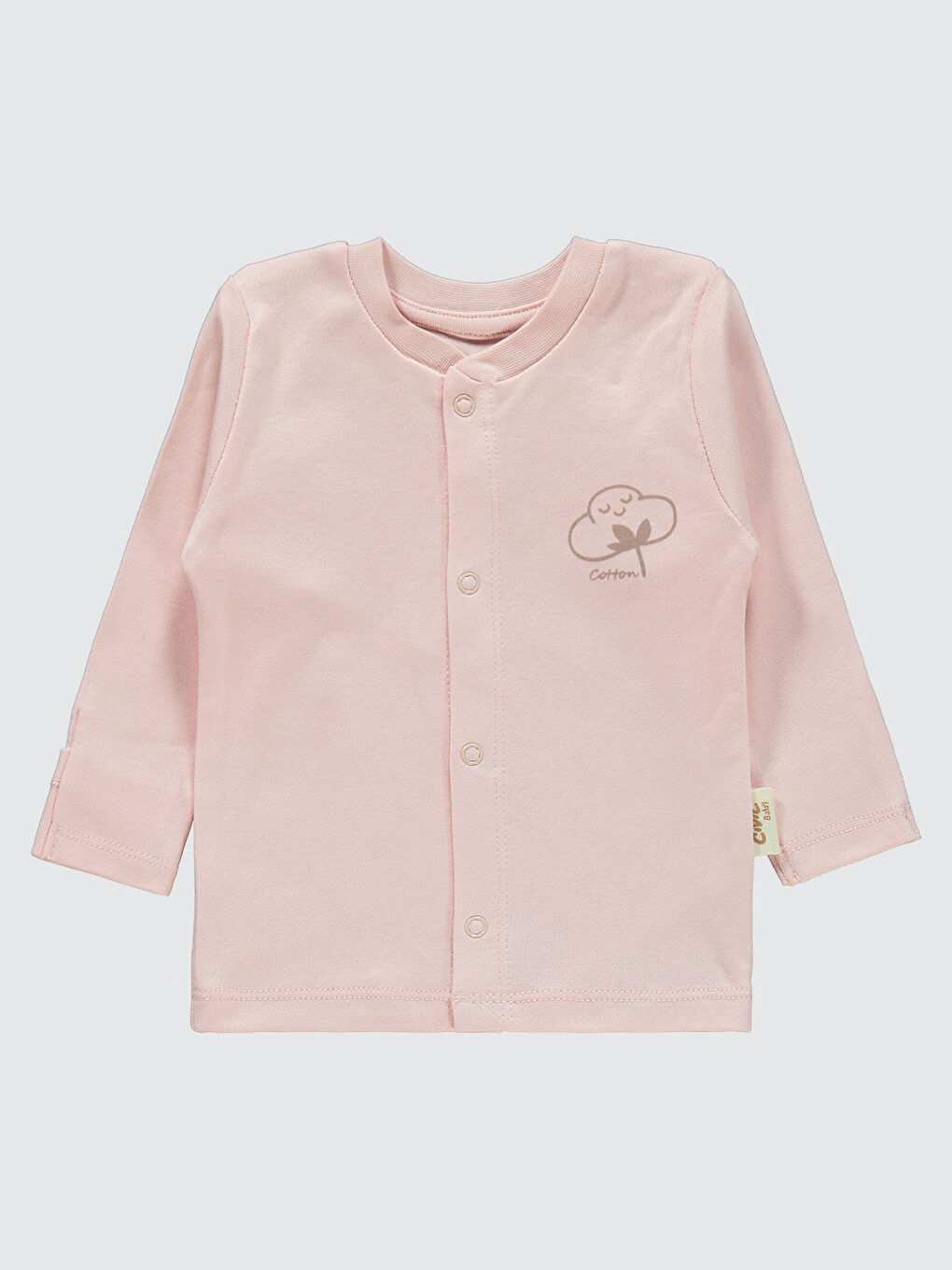Baby Bebek Organik Pijama Takımı 0-6 Ay Pembe-2
