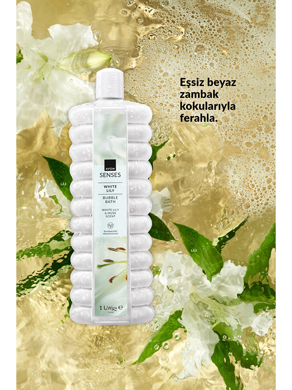 Zambak Banyo Köpüğü 1 Lt. Üçlü Set-3