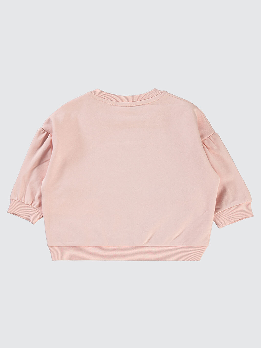 Pembe Tom Ve Jerry Kız Bebek Sweatshirt 6-18 Ay Somon-1