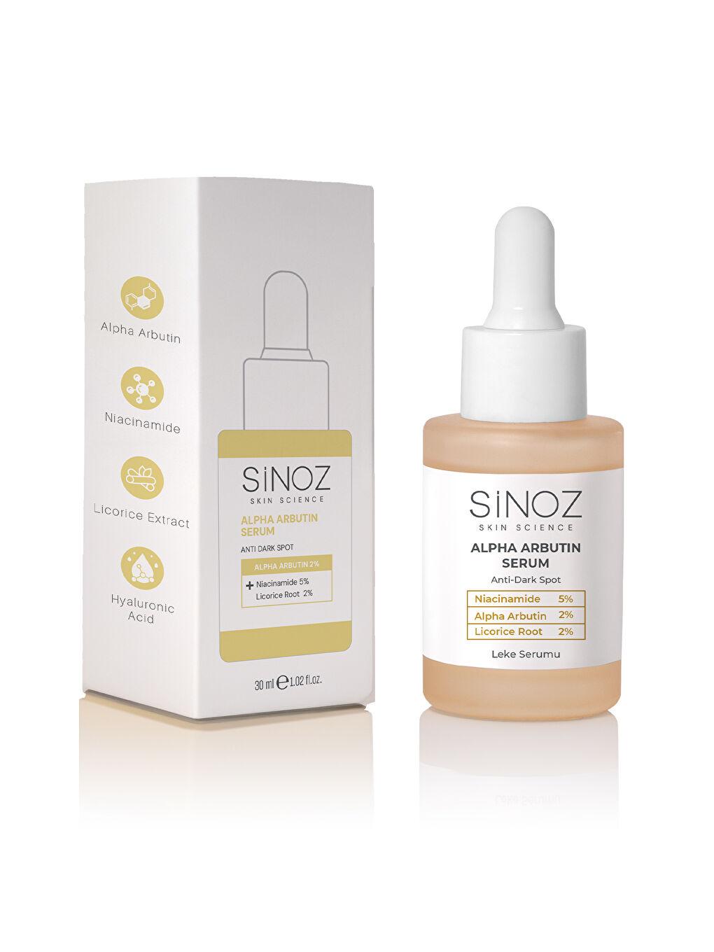 Koyu Leke Karşıtı Arbutin Cilt Serumu (Niacinamide 5% + Alpha Arbutin 2%) 30 ML-4
