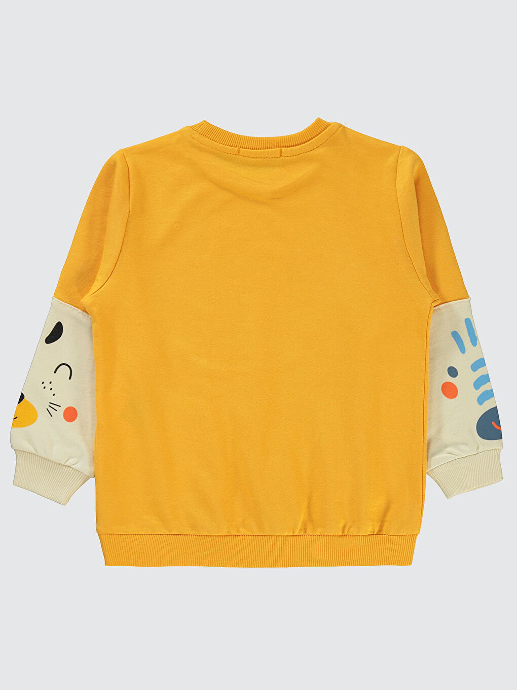 Kahverengi Boys Erkek Çocuk Sweatshirt 2-5 Yaş Hardal-1