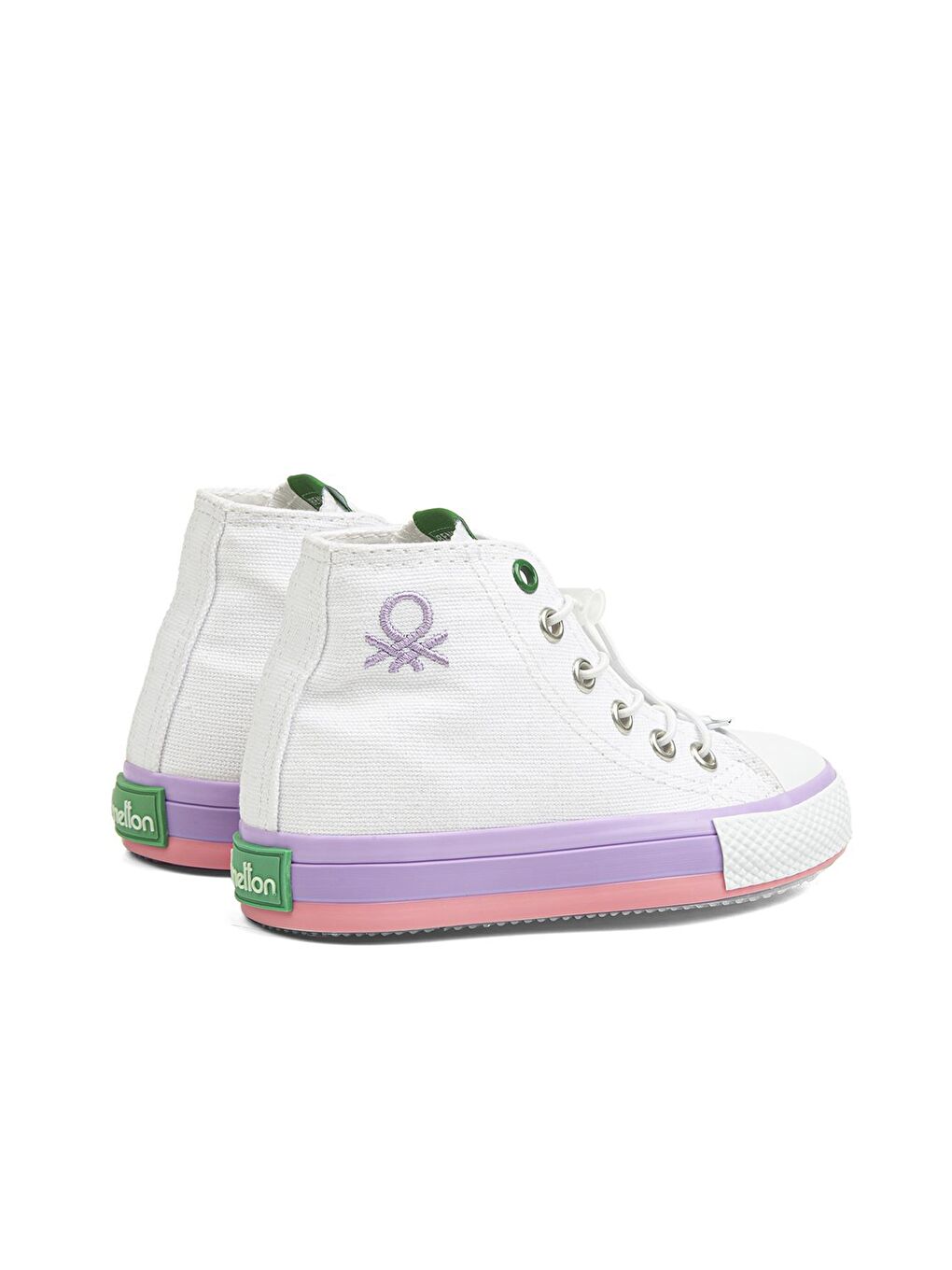 BN-30651 - 3394 Beyaz Lila - Çocuk Spor Ayakkabı-2