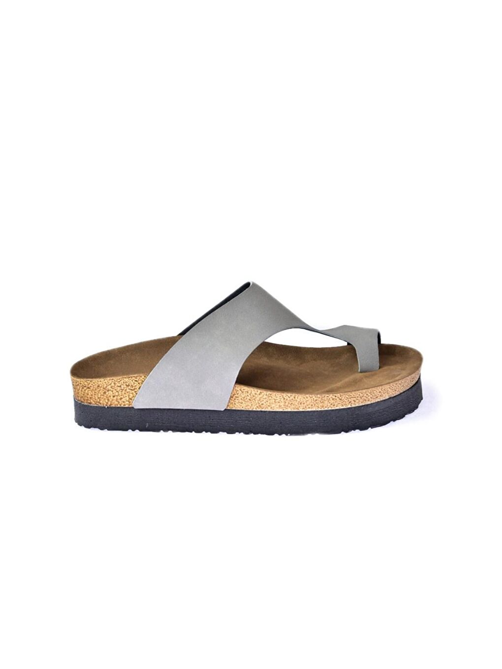 D777812002 Gri Kadın Terlik-2