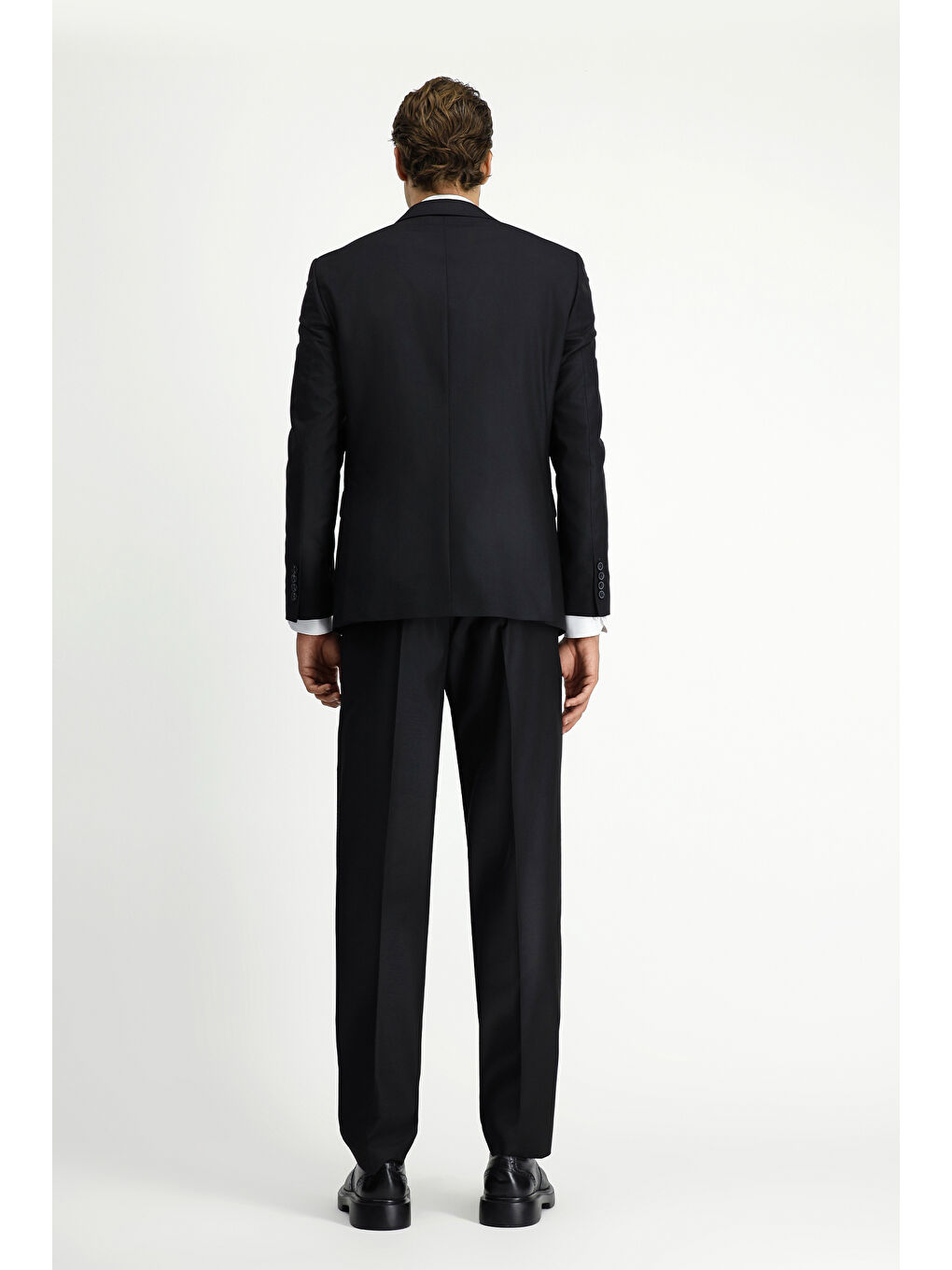 Siyah 8 Drop Long Slim Fit Uzun Dar Kesim Takım Elbise-6