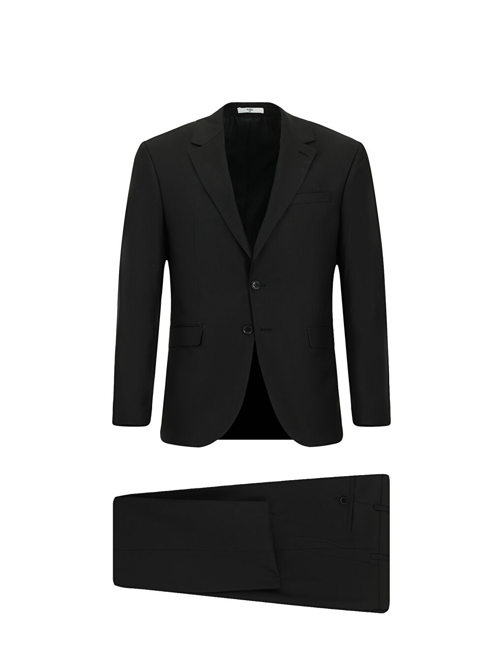 Siyah 8 Drop Long Slim Fit Uzun Dar Kesim Takım Elbise-8