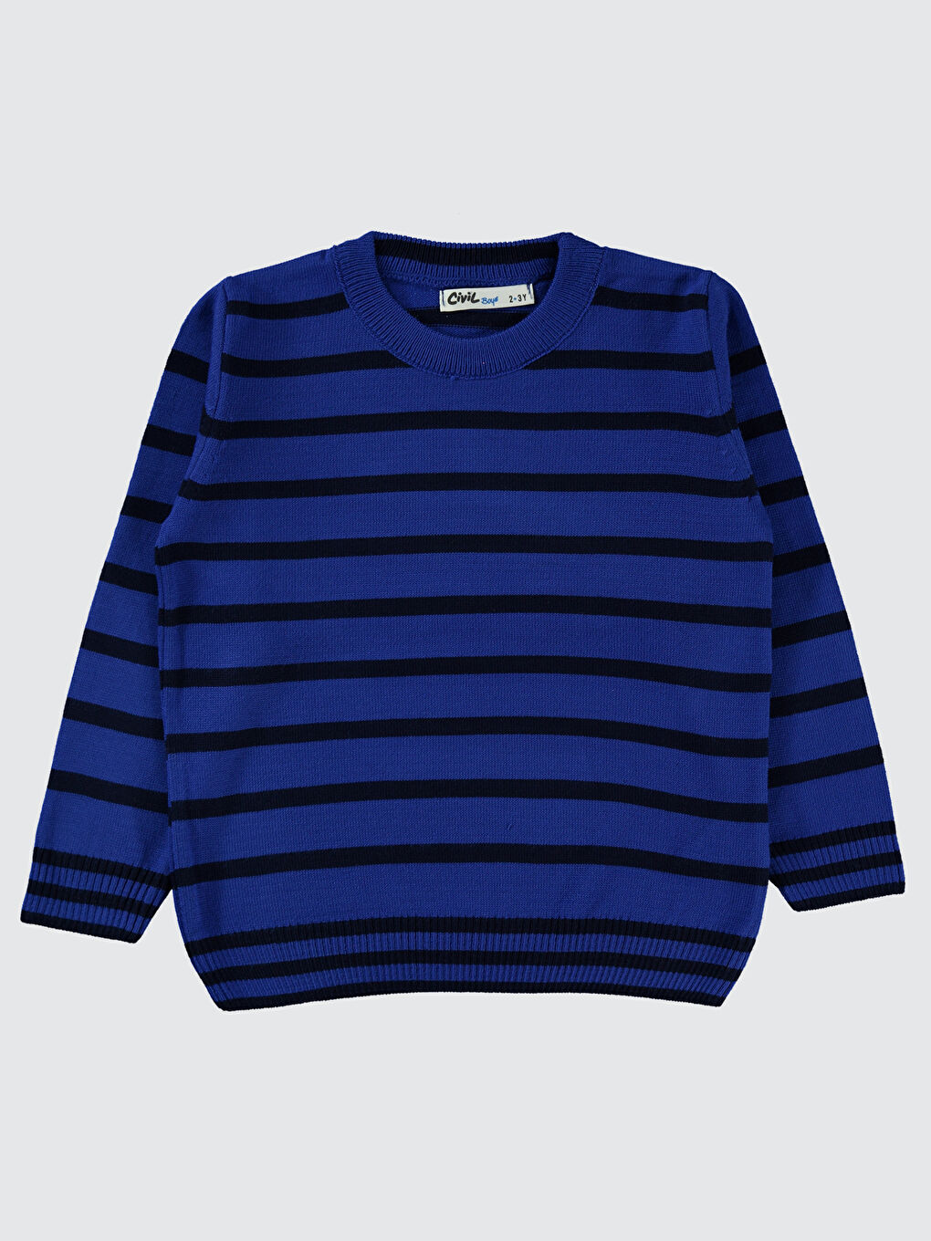 Erkek Çocuk Kazak 2-5 Yaş Saks Mavisi