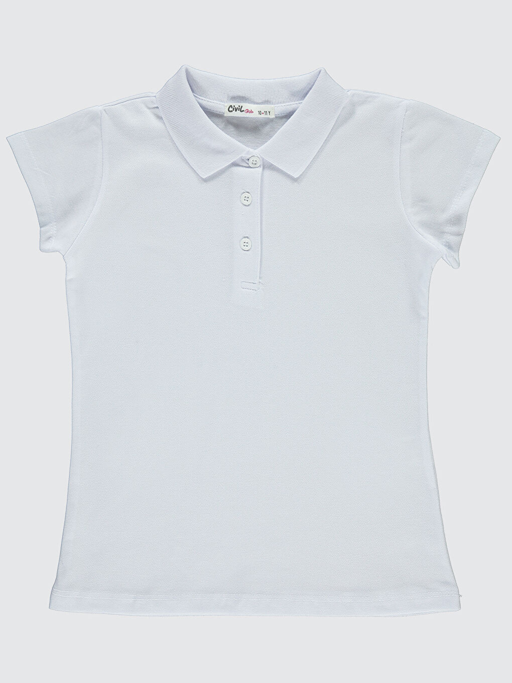 Kız Çocuk Tişört 10-13 Yaş Beyaz