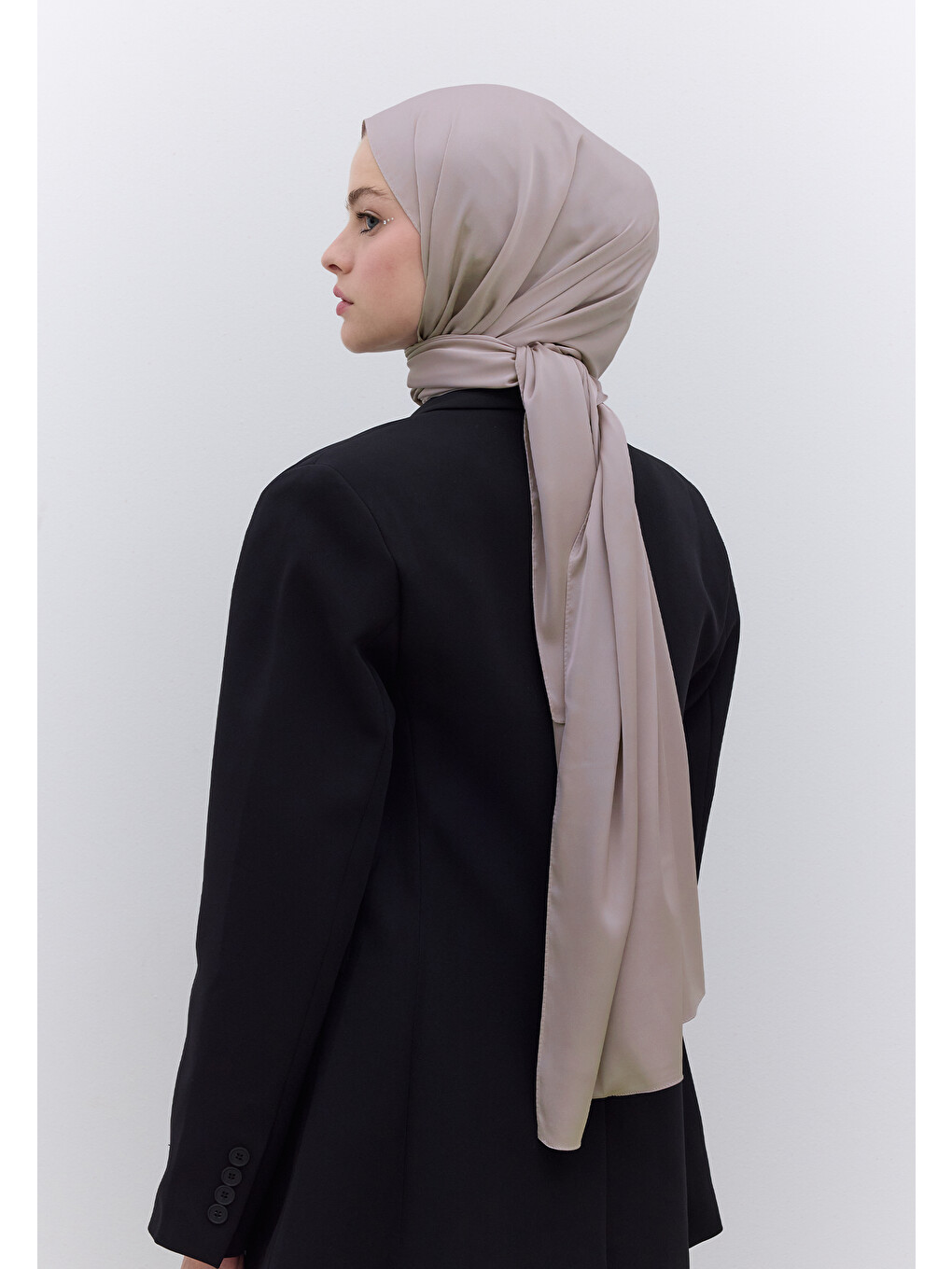 Bej İpeksi Elegance Şal Taş-2