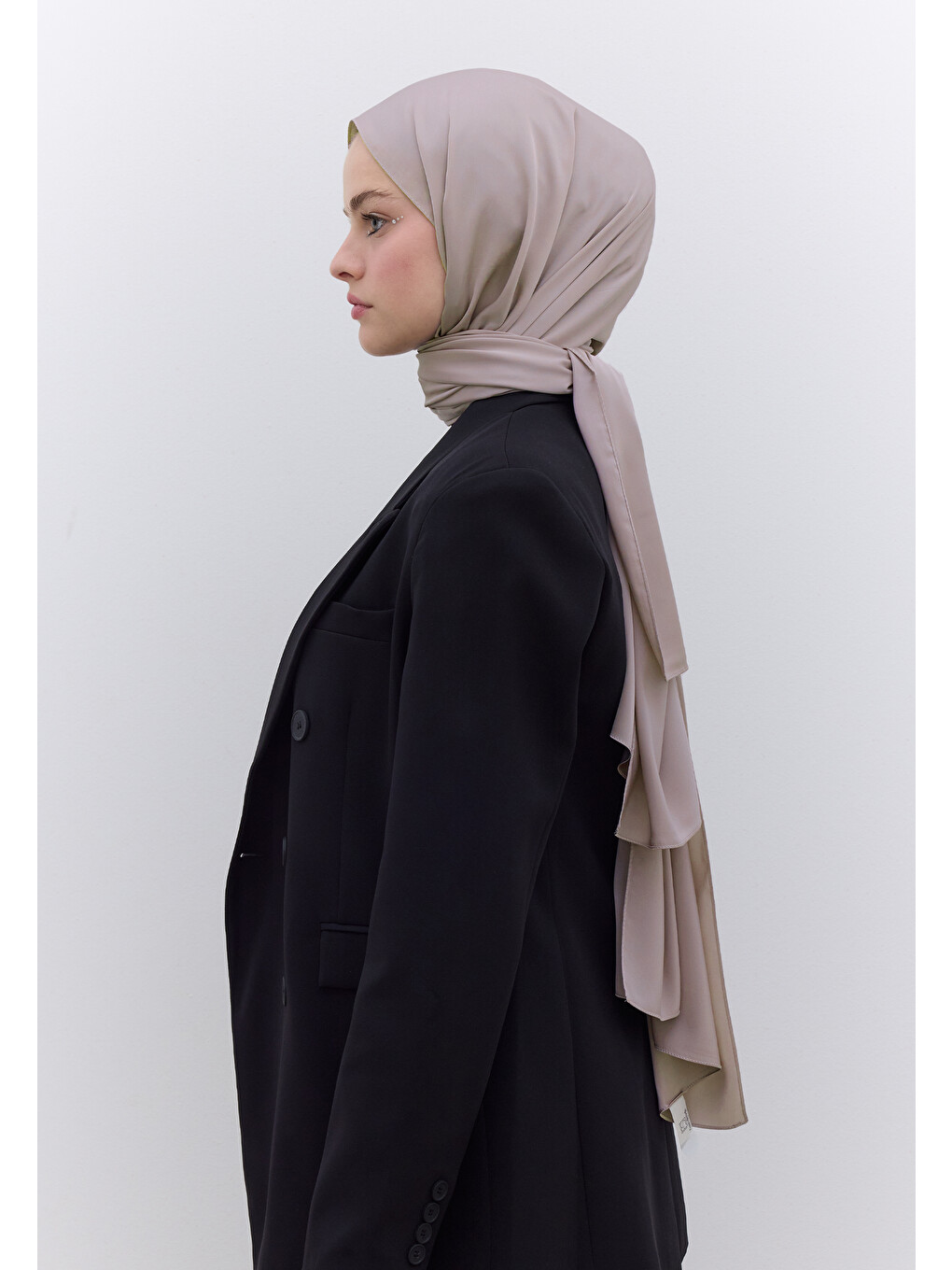Bej İpeksi Elegance Şal Taş-3