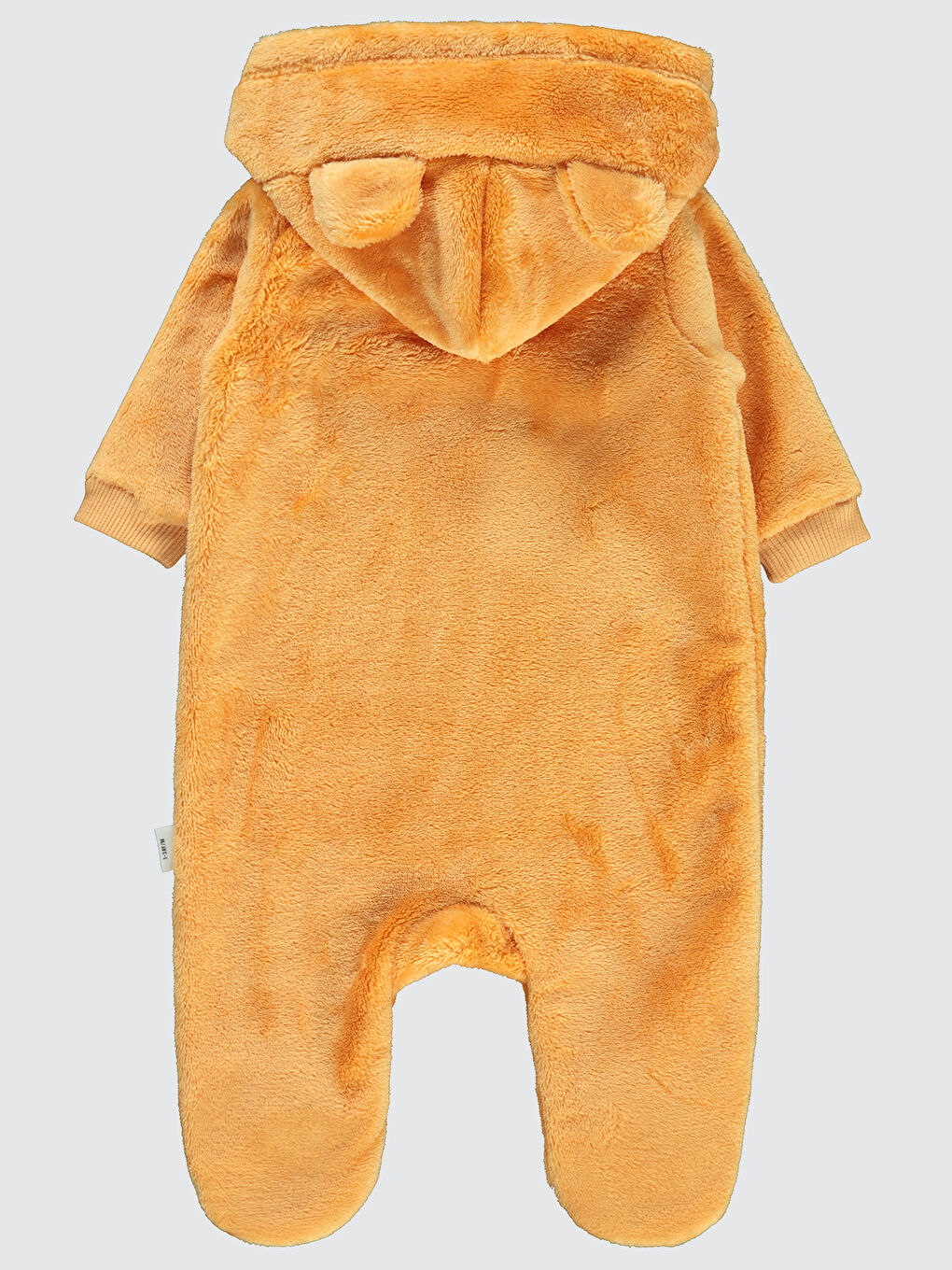 Kahverengi Baby Erkek Bebek Patikli Tulum 1-6 Ay Güderi Hardalı-2