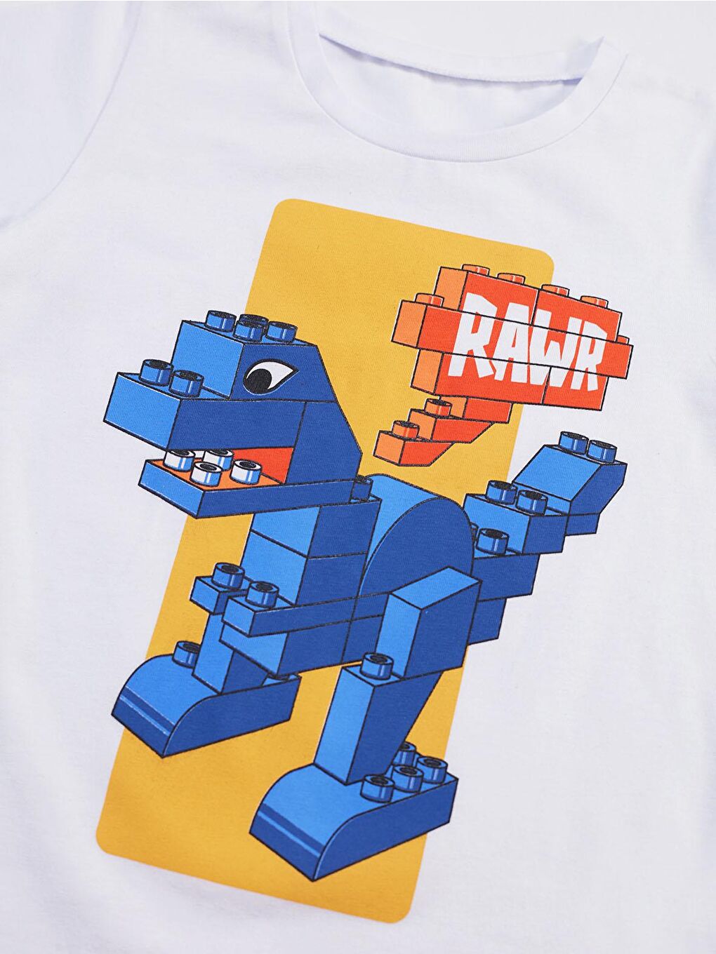 Karışık Tuğla Erkek Çocuk Denim Şortlu Takım-4