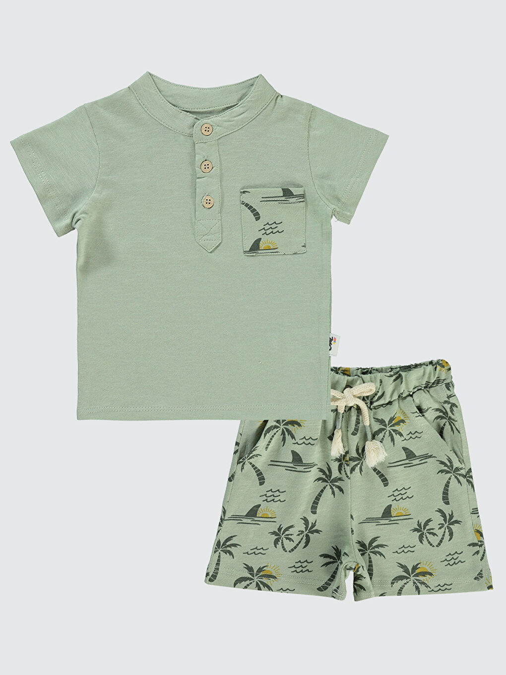 Erkek Bebek Takım 6-18 Ay Açık Haki