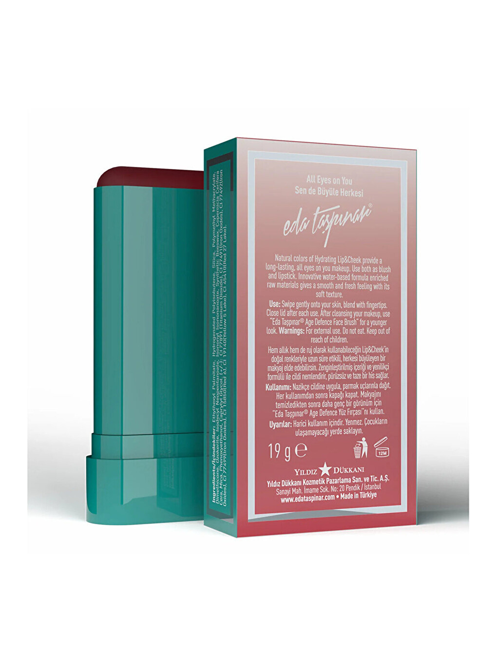 Lip & Cheek Cream Blush Stick Spicy Queen (egy0071)-1