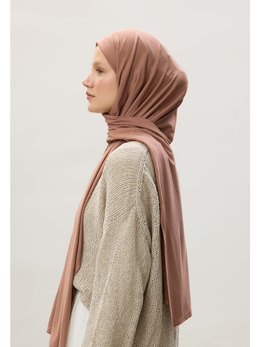 Penye Şal Soft Pembe-1