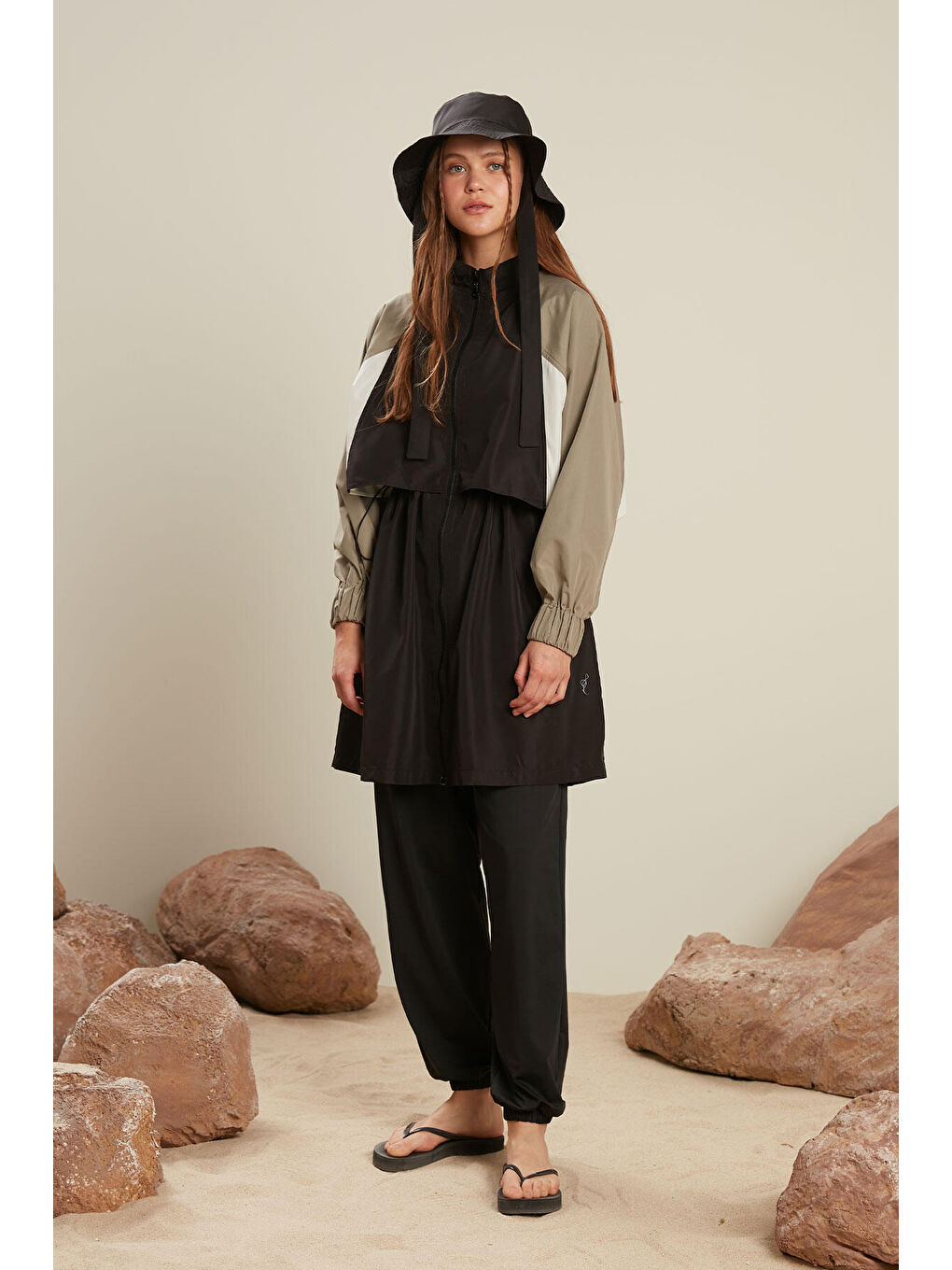 Jogger Tesettür Mayo Pantolon Siyah-3