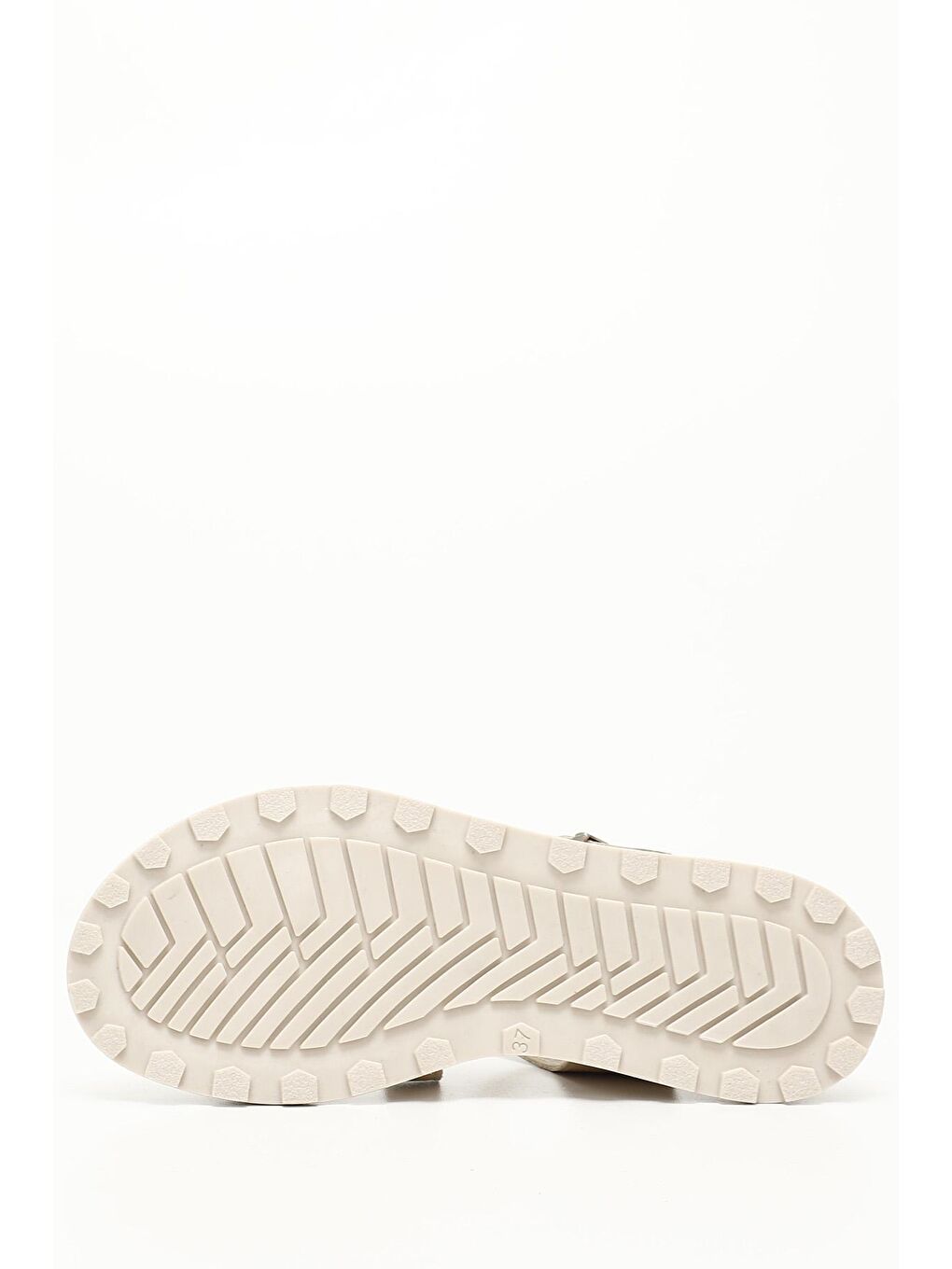 Bej BEJ  Hakiki Deri Dolgu Taban Kadın Sandalet 45271-3