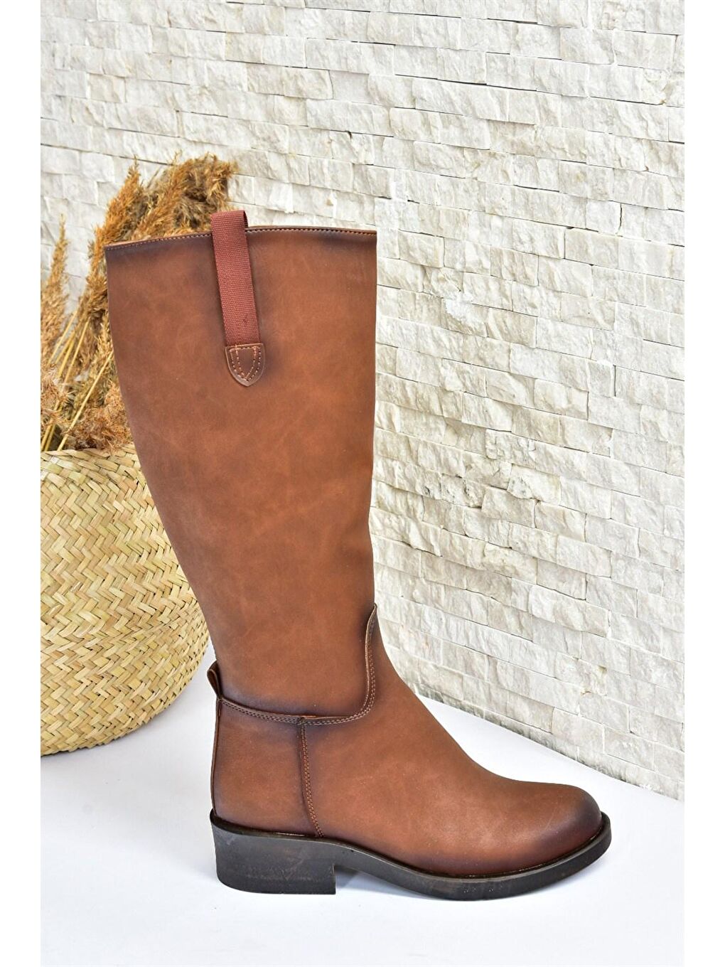 Kahverengi J674272109 Taba Kadın Çizme-2