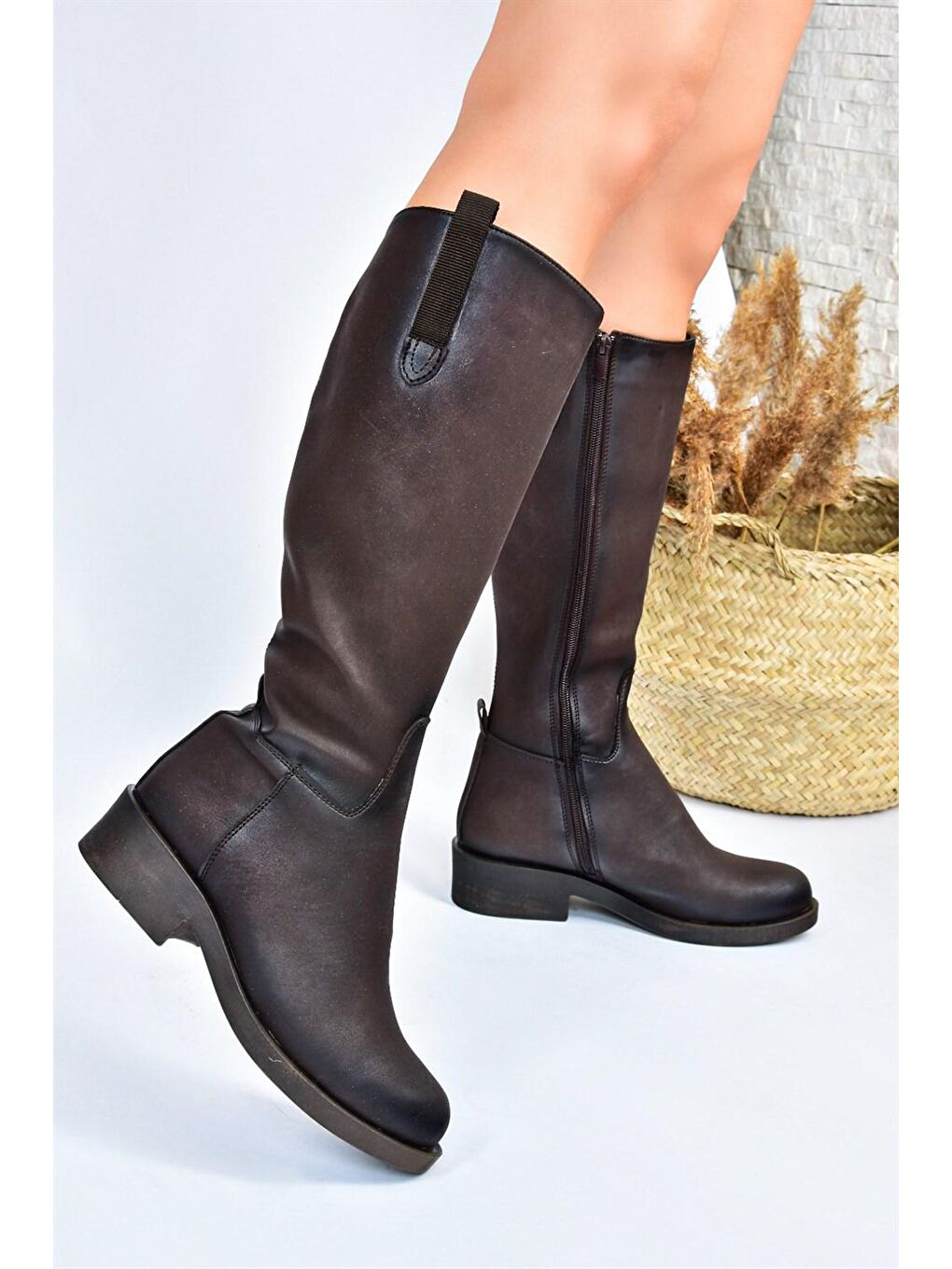 J674272109 Kahverengi Kadın Çizme-1