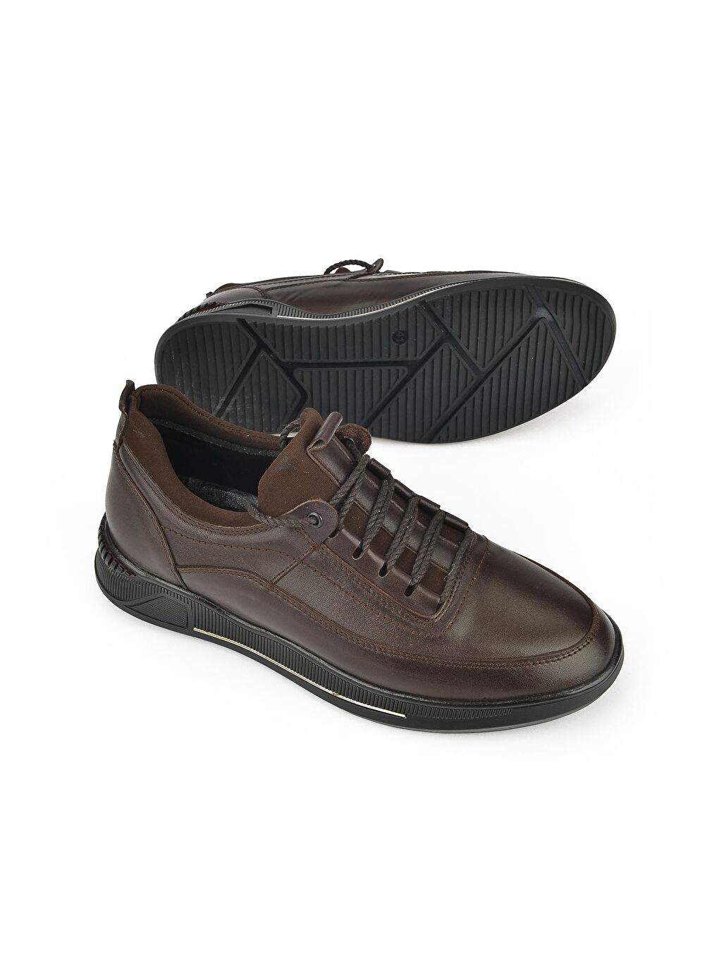 Kahverengi Erkek Hakiki Deri Ayakkabı 13110Z7027 Kahve-3