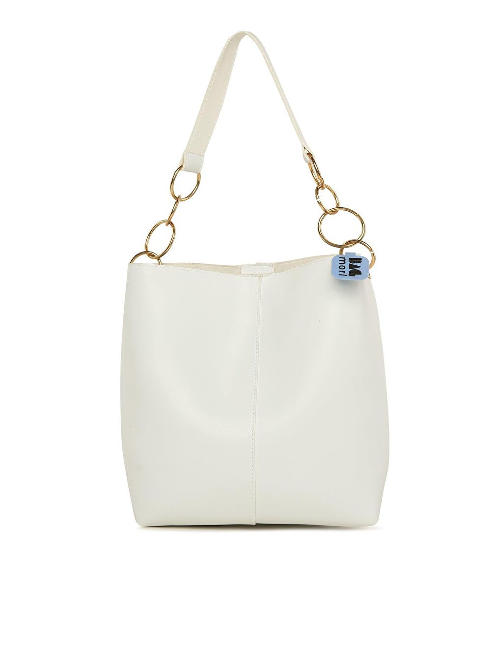Beyaz Halka Detaylı Askılı Çanta