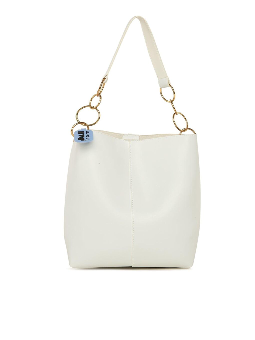 Beyaz Halka Detaylı Askılı Çanta-2