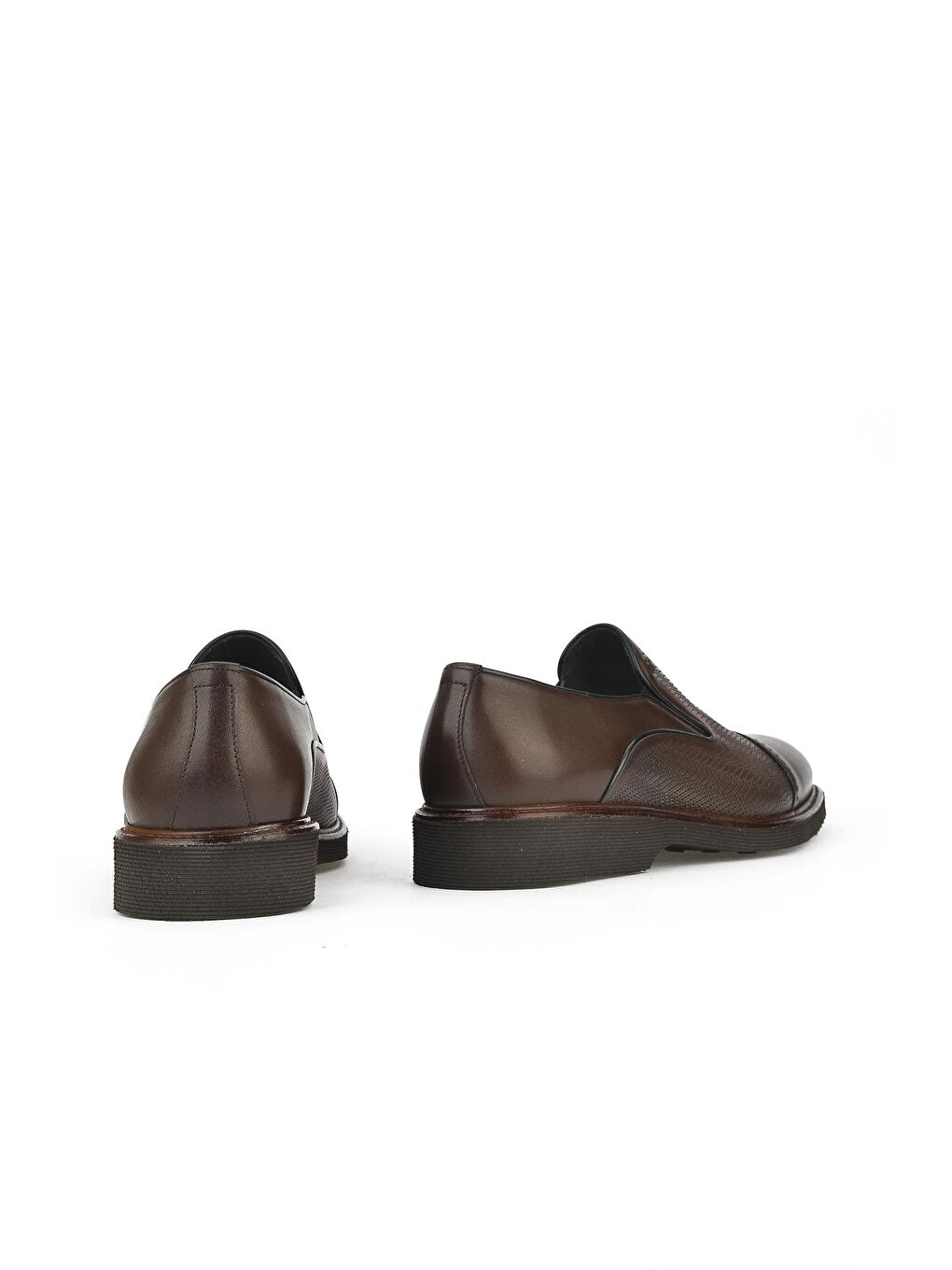 Kahverengi Erkek Hakiki Deri Ayakkabı 131299Z3445 Kahve-2