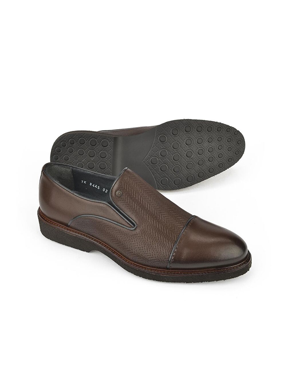 Kahverengi Erkek Hakiki Deri Ayakkabı 131299Z3445 Kahve-3