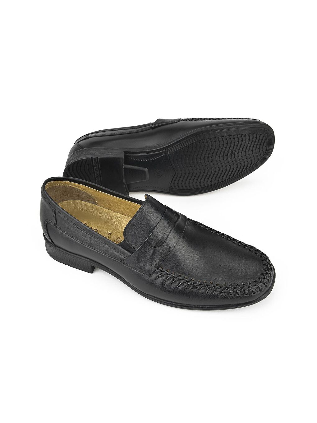 Erkek Hakiki Deri Ayakkabı 131122Z091 Siyah-3