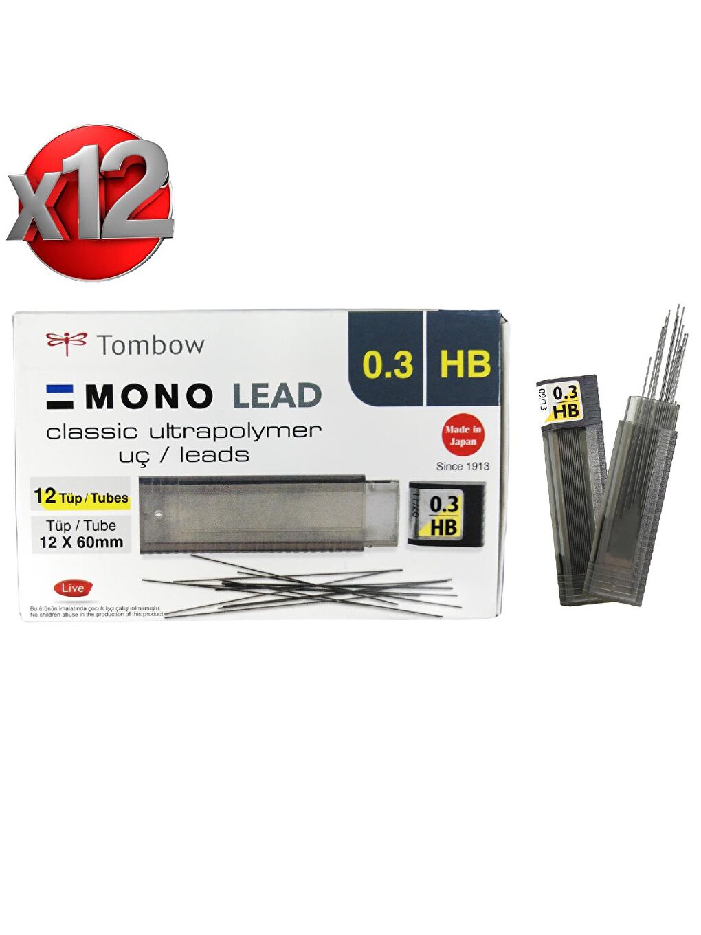 Min Klasik Mono Lead HB Kalem Ucu 0.3 mm-2