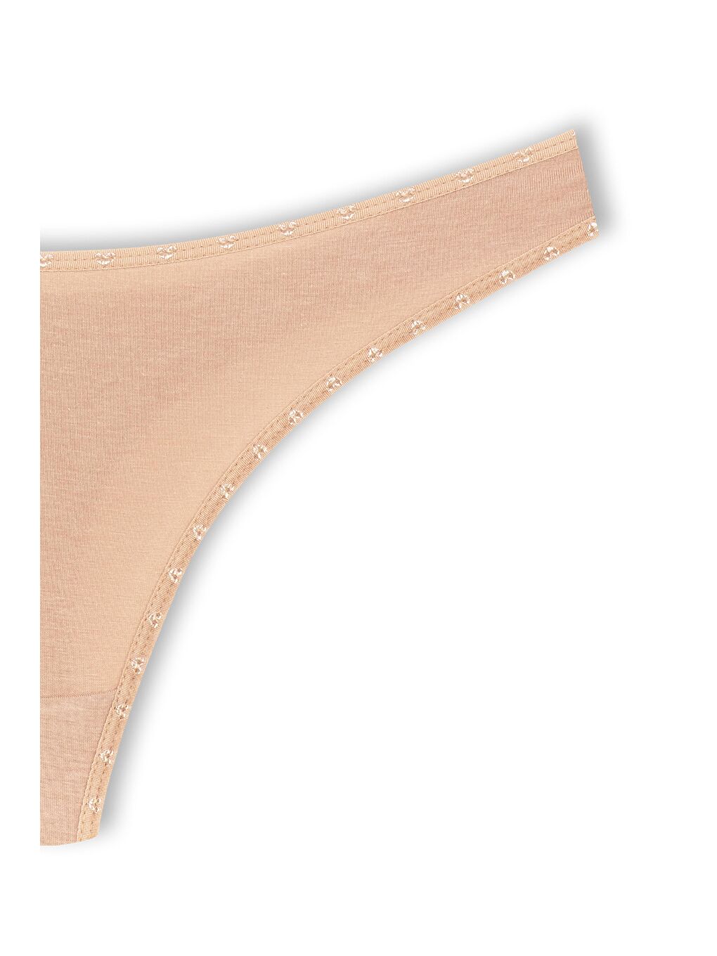 Beyaz Pamuklu Kalpli Lastik Basic Tanga Kadın Külot 5'li-10