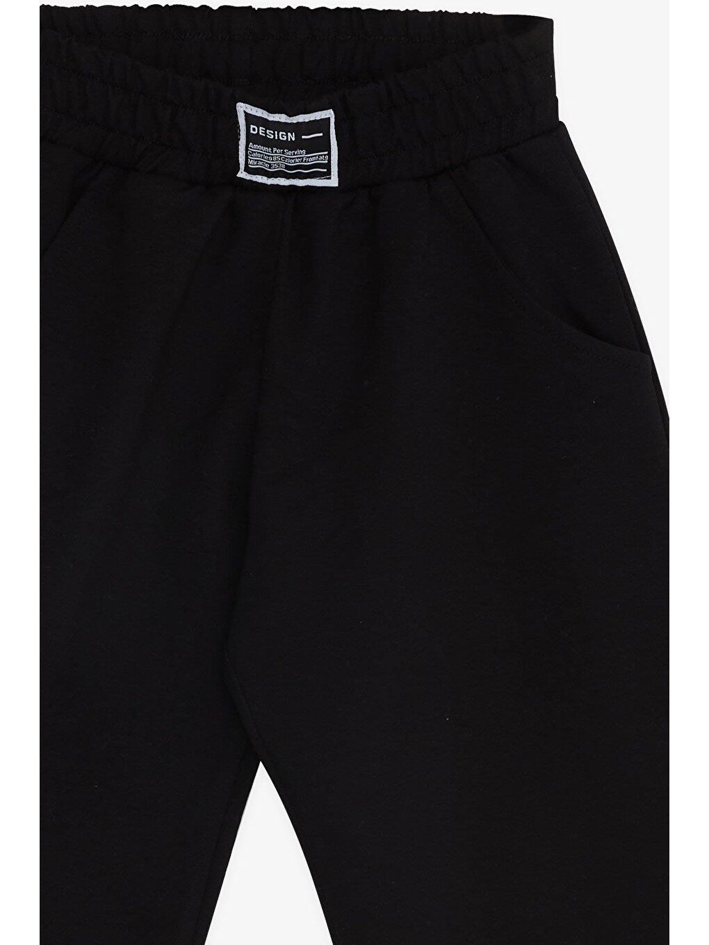 Kız Çocuk Eşofman Altı Paçası Yırtmaçlı Siyah (8-9 Yaş)-6