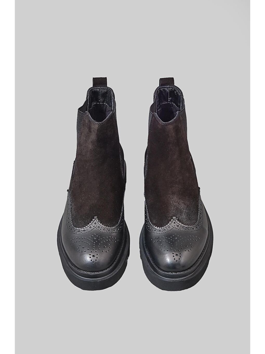 Siyah Costa Erkek Hakiki Deri Hafif Ve Rahat Kışlık Bot-2