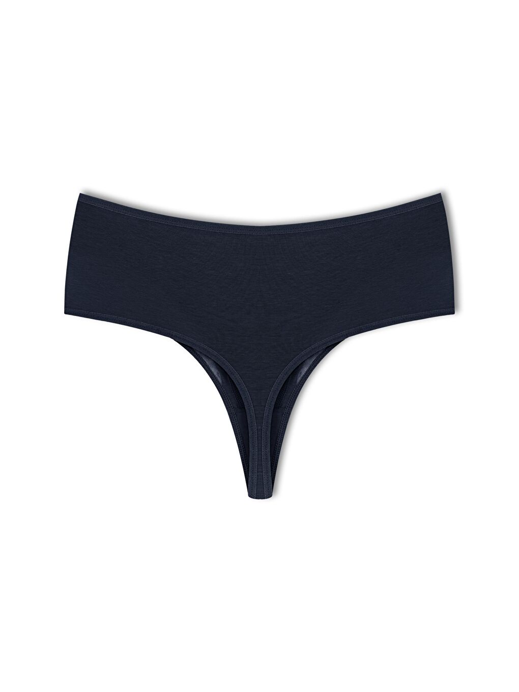 Bordo Pamuklu Önü Çift Kat Lez Dantel Yüksek Bel Tanga Kadın Külot 3'Lü-6