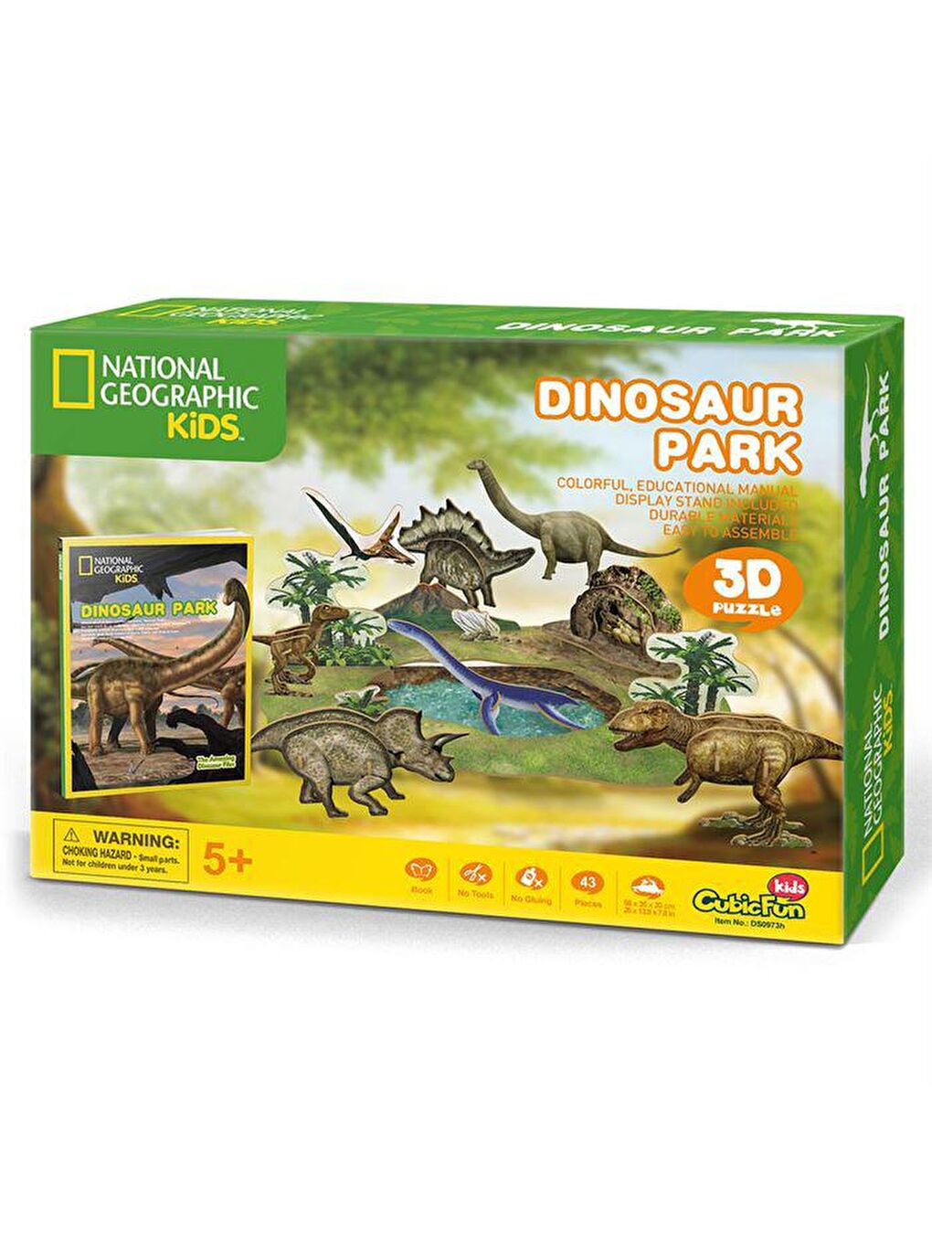 Cubic Fun Karışık 3D Puzzle National Geographic Kids - Dinozor Parkı