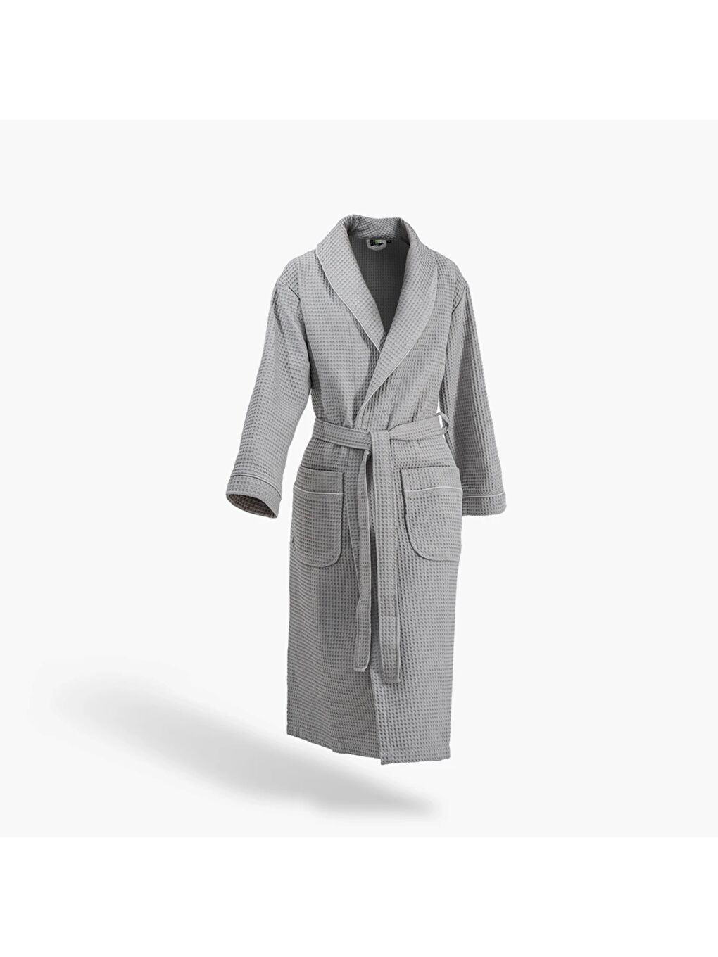 Afra Kadın Pike Bornoz %100 Pamuk Gri