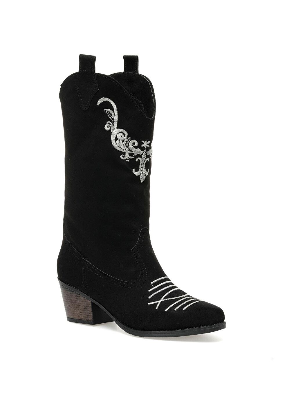 GORBES 2PR Siyah Kadın Kovboy Bot-1